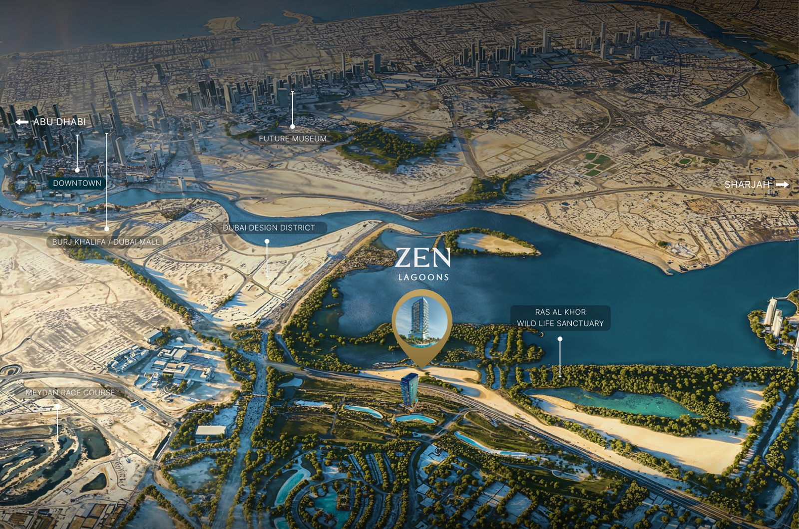 Zen Lagoons - Prime Location in Meydan Horizon, Dubai